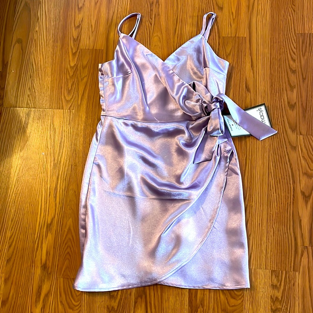 Silky Lavender Party Dress
